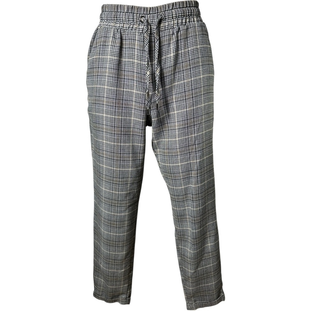 Gray Plaid Pants